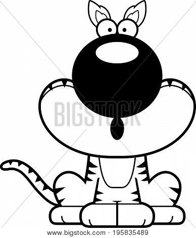 Surprised Cartoon Tasmanian Tiger