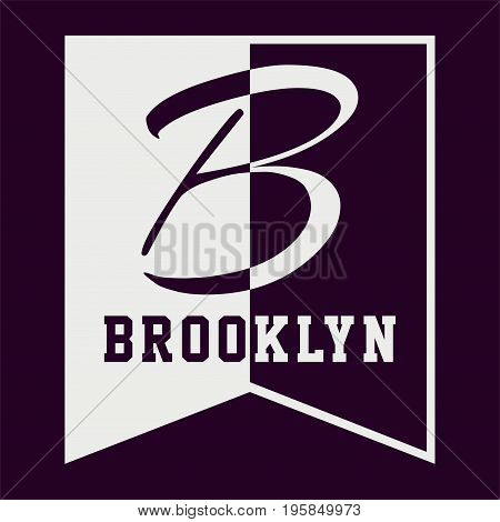 graphic design BROOKLYN for shirt and print