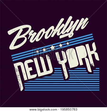graphic design BROOKLYN for shirt and print