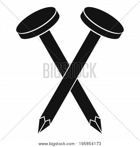Nail icon. Simple illustration of nail vector icon for web