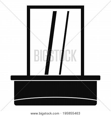 Window icon. Simple illustration of window vector icon for web