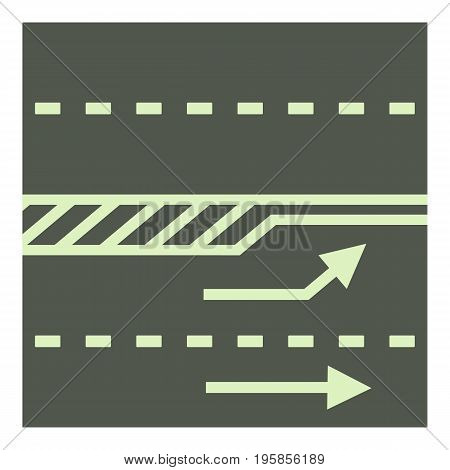 Autobahn icon. Cartoon illustration of autobahn vector icon for web