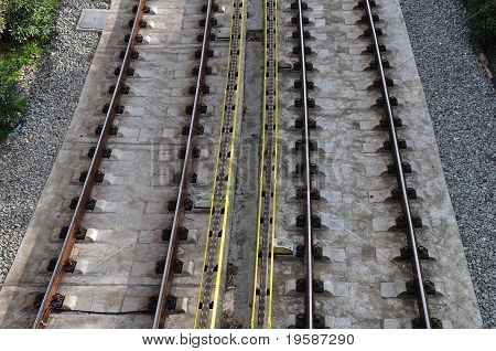 Spoorlijn Tracks achtergrond