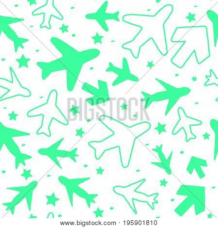 Plane And Arrow Pattern