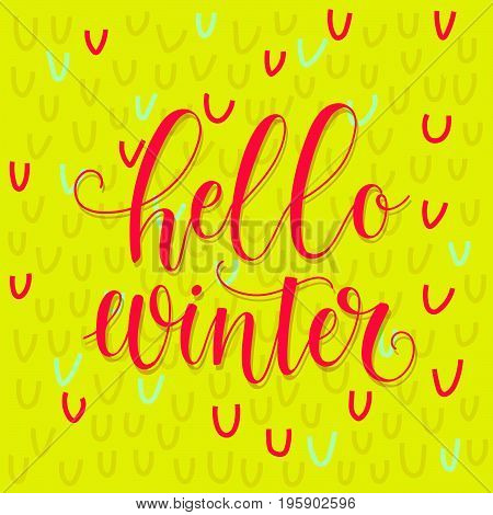 Hello Winter Card