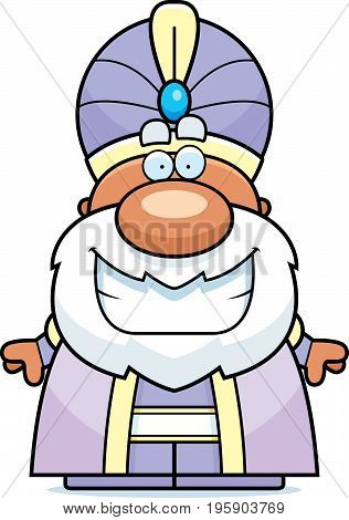 Cartoon Maharaja Smiling
