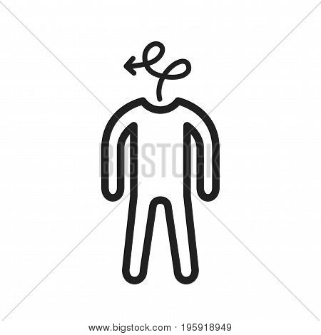 Person, office, indirect icon vector image. Can also be used for Personality Traits. Suitable for mobile apps, web apps and print media.