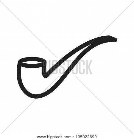 Pipe, smoking, pirate icon vector image. Can also be used for pirate. Suitable for use on web apps, mobile apps and print media.
