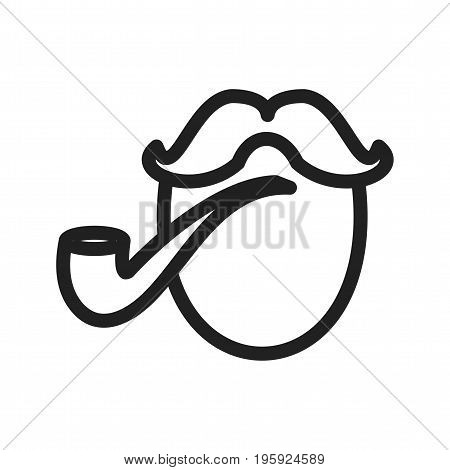 Pipe, smoking, pirate icon vector image. Can also be used for pirate. Suitable for use on web apps, mobile apps and print media.