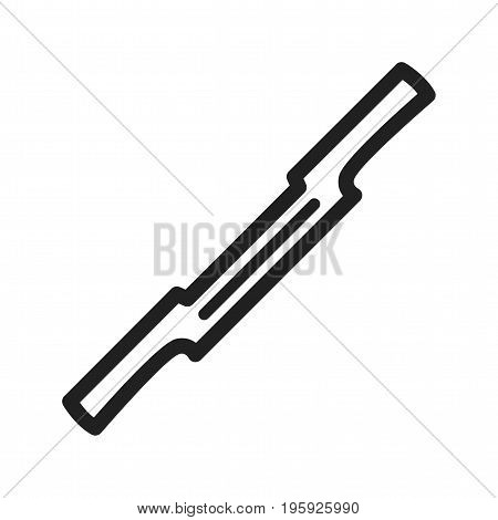 Spokeshave, carpentry, scraper icon vector image. Can also be used for Hand Tools. Suitable for use on web apps, mobile apps and print media.