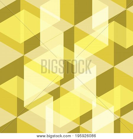 Abstract yellow geometric template background, stock vector