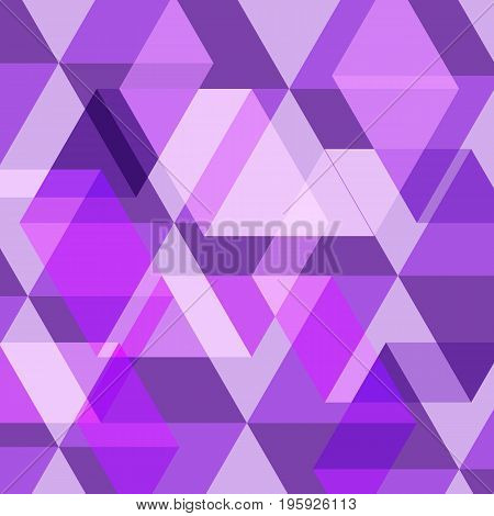 Abstract purple geometric template background, stock vector
