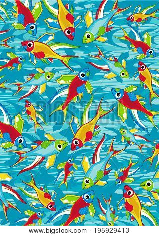 Bright Fish Pattern.eps