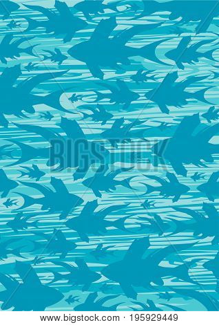 Fish Silhouette Pattern