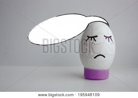 The Egg Is Funny With The Face On The Stand