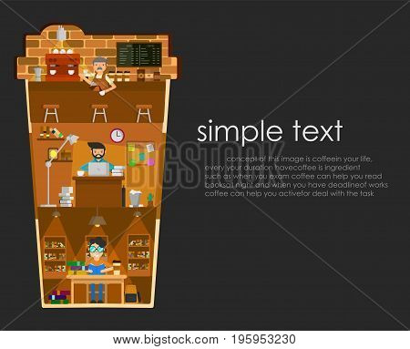 coffee infographic concept background vector graphic illustrations