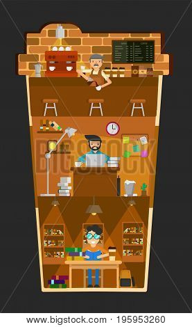 coffee infographic  background vector graphic illustrations