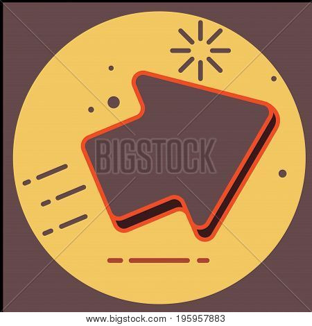 Arrow Icon in trendy flat style isolated on grey background. Arrow symbol for your web site design, logo, app, UI.