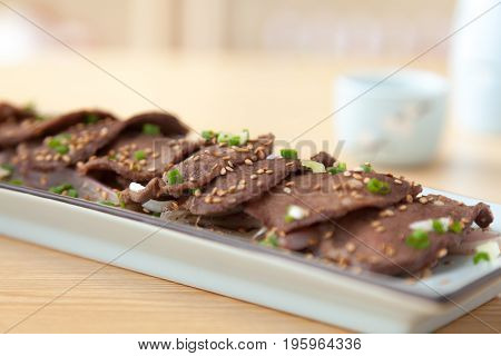 Poached Oxtongue