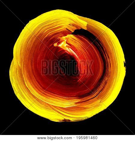 Abstract Futuristic Red, Yellow Background