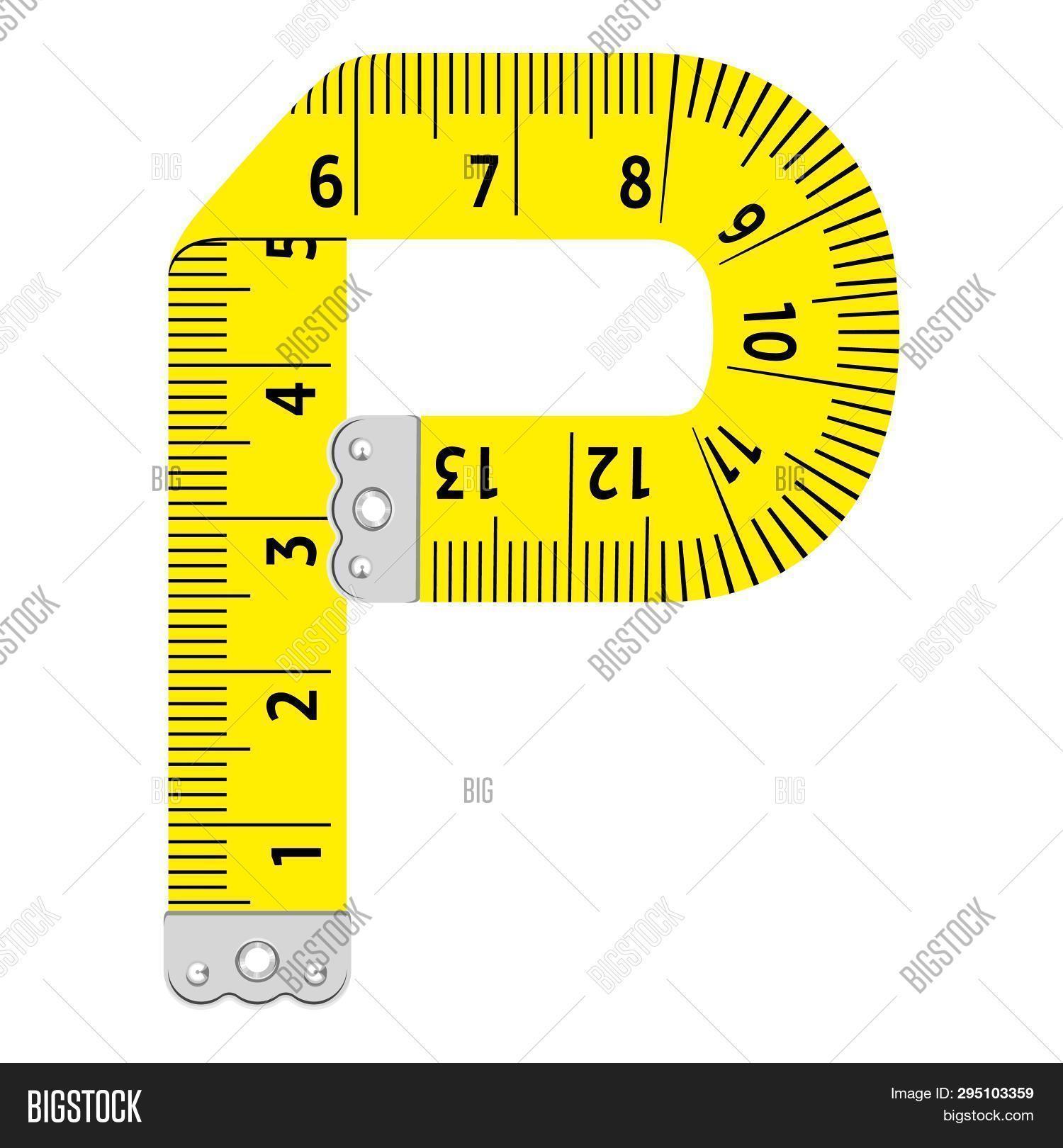Letter P Ruler Icon. Image & Photo (Free Trial) | Bigstock