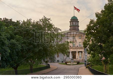 Montreal, Quebec, Canada September 01, 2018: Campus Mcgill University Is An English-language Public 