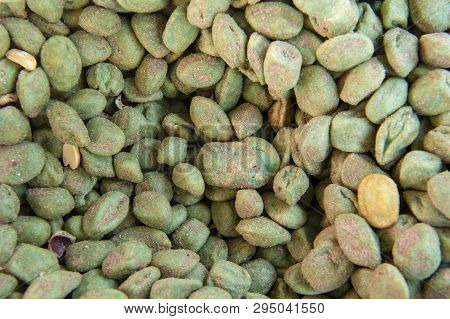 Wasabi Peas Snack Background, Wasabi Peas, Health Food