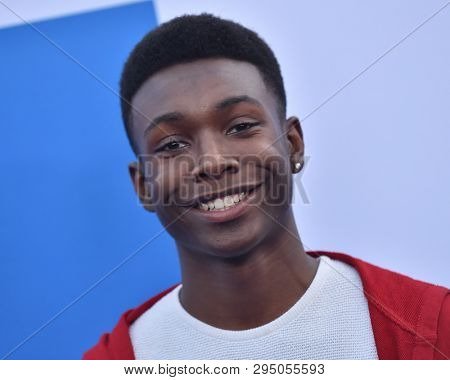 LOS ANGELES - APR 08:  Niles Fitch arrives for the 'Little' Premiere on April 08, 2019 in Westwood, CA                