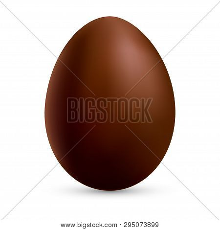 Tasty Chocolate Egg Isplated On White Background