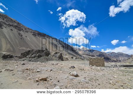 On The Road In Leh Ladakh Landscape.
