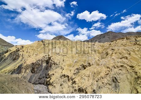 On The Road In Leh Ladakh Landscape.