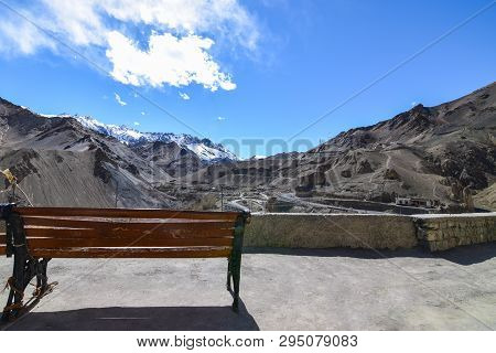 On The Road In Leh Ladakh Landscape.