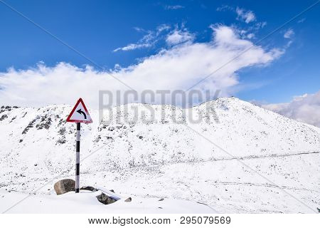 On The Road In Leh Ladakh Landscape.