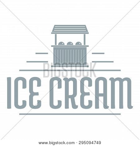 Ice Cream Stall Logo. Simple Illustration Of Ice Cream Stall Logo For Web