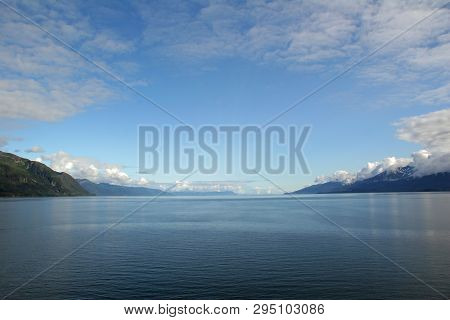 Alaskas Inside Passage On A Calm And Sunny Summer Afternoon.