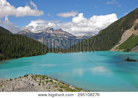 Upper Joffre Lake In Joffre Lakes Provincial Park, British Columbia, Canada.