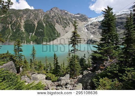 Upper Joffre Lake In Joffre Lakes Provincial Park, British Columbia, Canada.