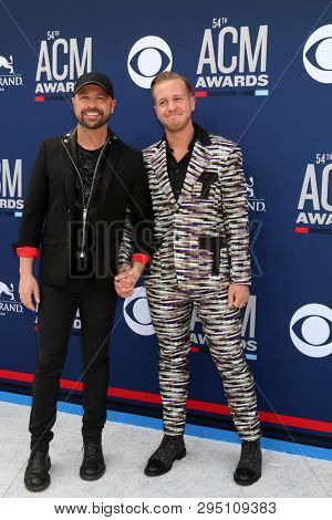 LAS VEGAS - APR 7:  Cody Alan, Trea Smith at the 54th Academy of Country Music Awards at the MGM Grand Garden Arena on April 7, 2019 in Las Vegas, NV