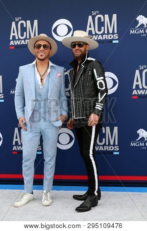 LAS VEGAS - APR 7:  Chris Lucas, Preston Brust at the 54th Academy of Country Music Awards at the MGM Grand Garden Arena on April 7, 2019 in Las Vegas, NV