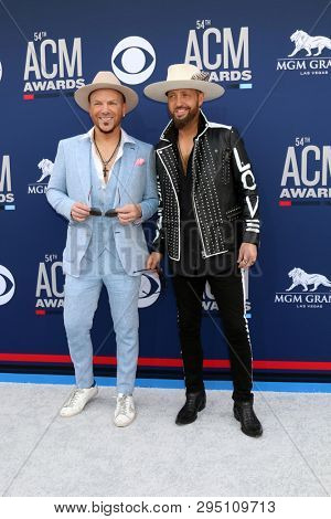 LAS VEGAS - APR 7:  Chris Lucas, Preston Brust at the 54th Academy of Country Music Awards at the MGM Grand Garden Arena on April 7, 2019 in Las Vegas, NV