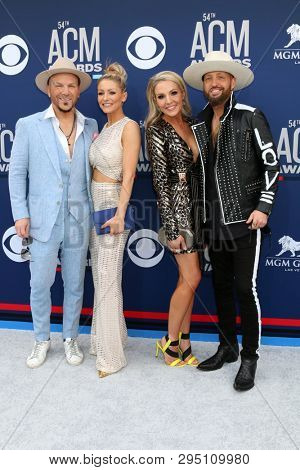 LAS VEGAS - APR 7:  Chris Lucas, Kaitlyn Lucas, Kristen Brust, Preston Brust at the 54th Academy of Country Music Awards at the MGM Grand Garden Arena on April 7, 2019 in Las Vegas, NV