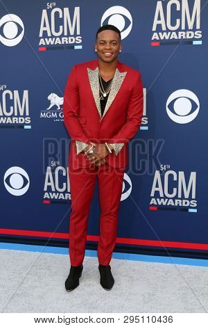 LAS VEGAS - APR 7:  Jimmie Allen at the 54th Academy of Country Music Awards at the MGM Grand Garden Arena on April 7, 2019 in Las Vegas, NV