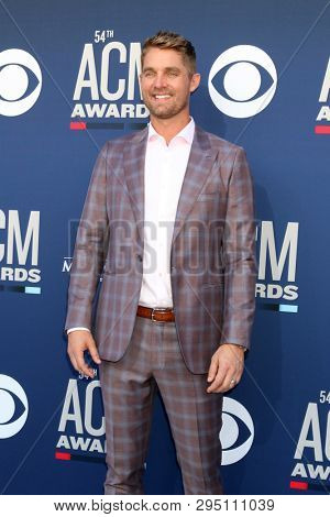 LAS VEGAS - APR 7:  Brett Young at the 54th Academy of Country Music Awards at the MGM Grand Garden Arena on April 7, 2019 in Las Vegas, NV