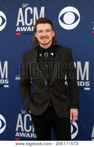 LAS VEGAS - APR 7:  Morgan Wallen at the 54th Academy of Country Music Awards at the MGM Grand Garden Arena on April 7, 2019 in Las Vegas, NV