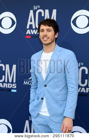 LAS VEGAS - APR 7:  Morgan Evans at the 54th Academy of Country Music Awards at the MGM Grand Garden Arena on April 7, 2019 in Las Vegas, NV