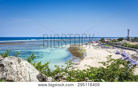 Aerial View Of Pantai Pandawa Beach On Bali Island In Indonesia