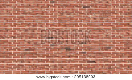 Old Red Brick Wall Seamless Grunge Vector Background Backdrop For Design