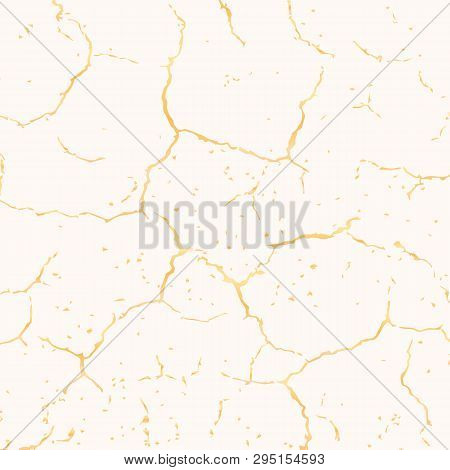 Vector Gold Chic Texture. Patina Scratch Golden Distress Grunge Background. Gold Distressed Effect.