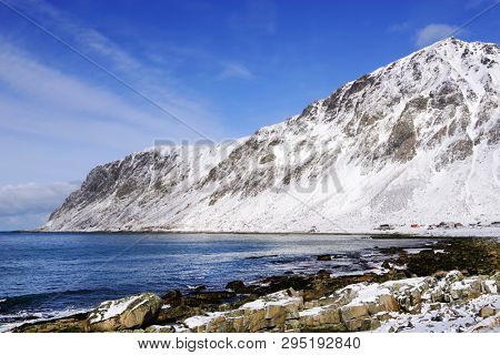 Haukland Beach in Lofoten Archipelago, Norway, Europe