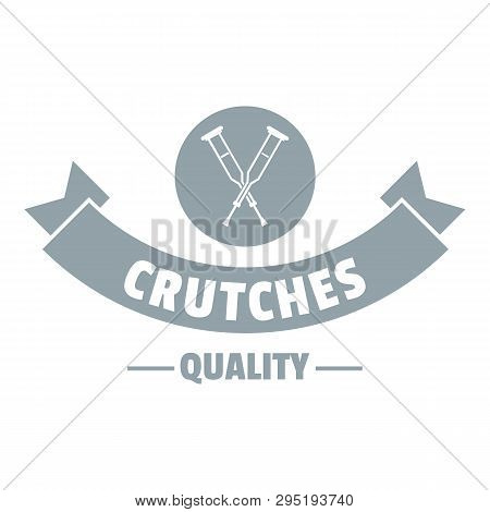 Quality Crutches Logo. Simple Illustration Of Quality Crutches Logo For Web